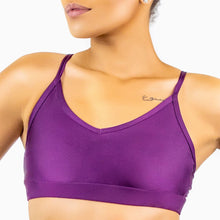 Load image into Gallery viewer, Eggplant Dream Collection Criss Cross Sports Bra
