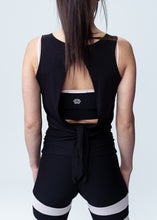Load image into Gallery viewer, Breathe Black Crop Top
