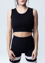 Load image into Gallery viewer, Expression Black Crop Top
