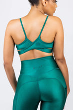 Load image into Gallery viewer, Emerald Dream Collection Criss Cross Sports Bra
