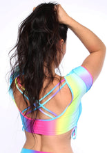Load image into Gallery viewer, Rainbow Purpose Collection Crop Top
