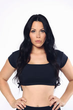 Load image into Gallery viewer, Black Purpose Collection Crop Top
