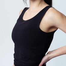 Load image into Gallery viewer, Breathe Black Crop Top
