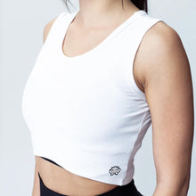 Load image into Gallery viewer, Expression White Crop Top
