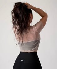 Load image into Gallery viewer, Killin&#39; It Short Sleeve Mesh Top Nude
