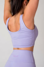 Load image into Gallery viewer, Lilac Zipper Crop Top
