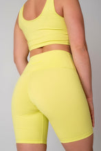 Load image into Gallery viewer, Neon Yellow Biker Shorts
