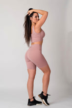 Load image into Gallery viewer, Blush Rose Zipper Crop Top
