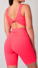 Load image into Gallery viewer, Neon Pink Zipper Crop Top
