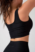 Load image into Gallery viewer, Black Zipper Crop Top
