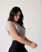 Load image into Gallery viewer, Killin&#39; It Short Sleeve Mesh Top Nude
