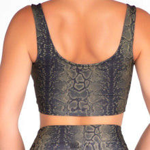 Load image into Gallery viewer, Snake Skin Summer Collection Zipper Crop Top *LIMITED EDITION*
