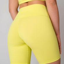 Load image into Gallery viewer, Neon Yellow Biker Shorts
